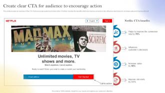 New Customer Acquisition By Optimizing Create Clear CTA For Audience To Encourage Action MKT SS V