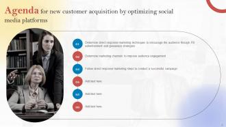 New Customer Acquisition By Optimizing Social Media Platforms Powerpoint Presentation Slides MKT CD V Compatible Slides