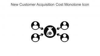 New Customer Acquisition Cost Monotone Icon In Powerpoint Pptx Png And Editable Eps Format