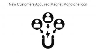 New Customers Acquired Magnet Monotone Icon In Powerpoint Pptx Png And Editable Eps Format