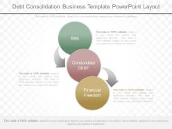 New debt consolidation business template powerpoint layout
