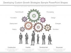 New developing custom growth strategies sample powerpoint shapes