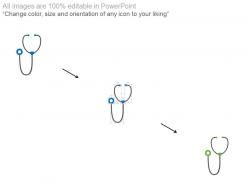 New doctor stethoscope for check up flat powerpoint design