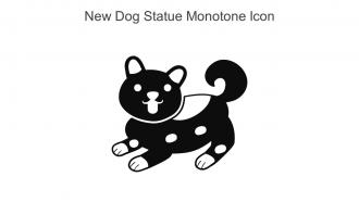 New Dog Statue Monotone Icon In Powerpoint Pptx Png And Editable Eps Format