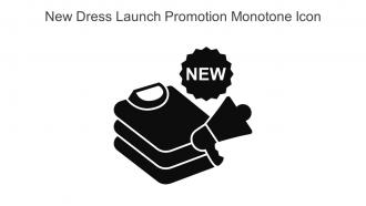 New Dress Launch Promotion Monotone Icon In Powerpoint Pptx Png And Editable Eps Format