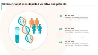New Drug Development Process Clinical Trial Phases Depicted Via Dna And Patients