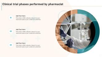 New Drug Development Process Clinical Trial Phases Performed By Pharmacist