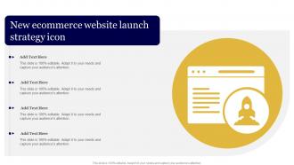New Ecommerce Website Launch Strategy Icon