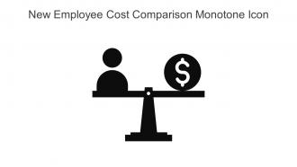 New Employee Cost Comparison Monotone Icon In Powerpoint Pptx Png And Editable Eps Format