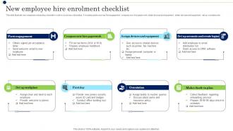 New Employee Hire Enrolment Checklist