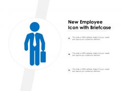 New employee icon with briefcase