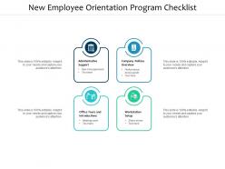 New employee orientation program checklist