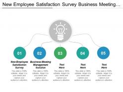 New employee satisfaction survey business meeting management solution cpb