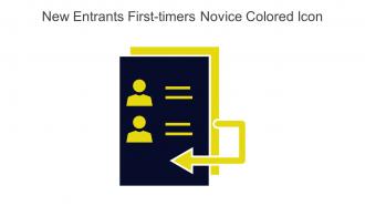 New Entrants First Timers Novice Colored Icon In Powerpoint Pptx Png And Editable Eps Format