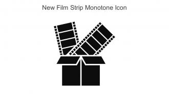 New Film Strip Monotone Icon In Powerpoint Pptx Png And Editable Eps Format