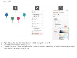 New four balloons for data analysis flat powerpoint design