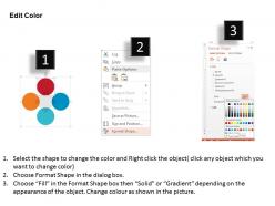 New four charts and icons for financial analysis flat powerpoint design