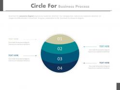New four staged circles for business process flat powerpoint design