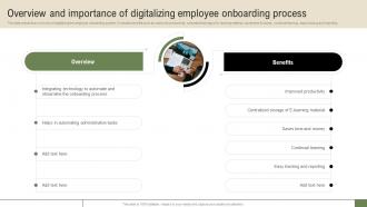 New Hire Enrollment Strategy Overview And Importance Of Digitalizing Employee Onboarding Process