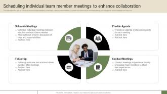 New Hire Enrollment Strategy Scheduling Individual Team Member Meetings To Enhance Collaboration
