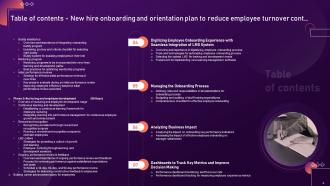 New Hire Onboarding And Orientation Plan To Reduce Employee Turnover Complete Deck Analytical Captivating