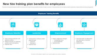 New Hire Training Plan Benefits For Employees