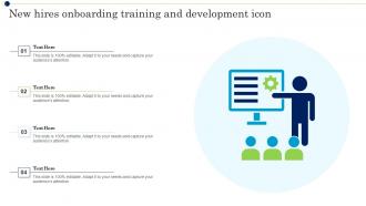 New Hires Onboarding Training And Development Icon