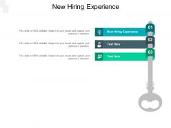 New hiring experience ppt powerpoint presentation styles background image cpb