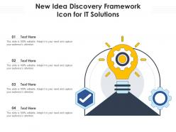 New Idea Discovery Framework Icon For IT Solutions