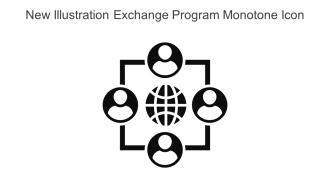 New Illustration Exchange Program Monotone Icon In Powerpoint Pptx Png And Editable Eps Format