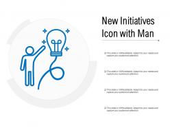 New initiatives icon with man