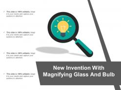 New invention with magnifying glass and bulb