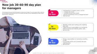 New Job 30 60 90 Day Plan Powerpoint Ppt Template Bundles Editable Graphical