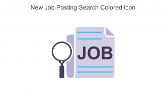 New Job Posting Search Colored Icon In Powerpoint Pptx Png And Editable Eps Format