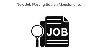 New Job Posting Search Monotone Icon In Powerpoint Pptx Png And Editable Eps Format
