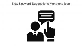 New Keyword Suggestions Monotone Icon In Powerpoint Pptx Png And Editable Eps Format