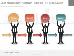 New lead management approach template ppt slide design