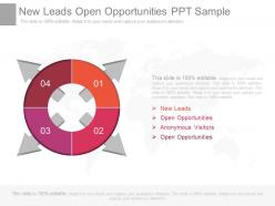 New leads open opportunities ppt sample