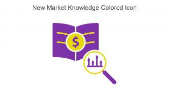 New Market Knowledge Colored Icon In Powerpoint Pptx Png And Editable Eps Format