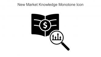 New Market Knowledge Monotone Icon In Powerpoint Pptx Png And Editable Eps Format