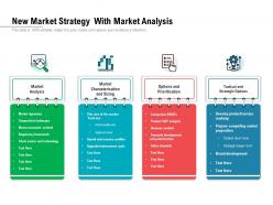 New market strategy with market analysis