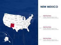 New mexico map powerpoint presentation ppt template