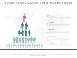 New network marketing distributor diagram powerpoint shapes