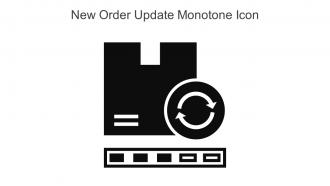 New Order Update Monotone Icon In Powerpoint Pptx Png And Editable Eps Format