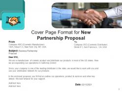 New Partnership Proposal Agreement Business Document Effective Structure