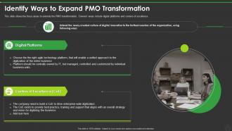 New Pmo Roles To Support Digital Enterprise Identify Ways To Expand Pmo Transformation