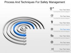 New process and techniques for safety management powerpoint template