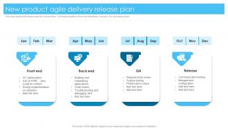 New Product Agile Delivery Release Plan