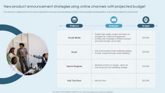 New Product Announcement Strategies Using Online Channels With Projected Budget