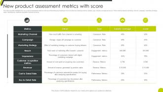 New Product Assessment Metrics With Score
